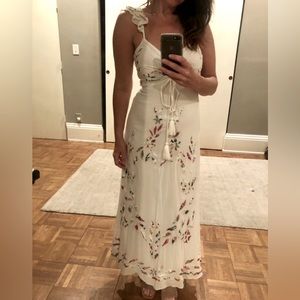 Farm for Anthropologie White Dress, size 0